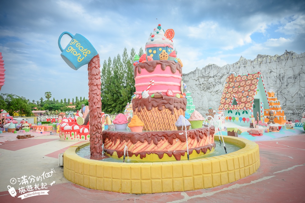 芭達雅冰淇淋甜點樂園【GREAT&GRAND Sweet Destination】最新門票資訊,必拍冰淇淋樹.薑餅小火車和蛋糕溜滑梯!