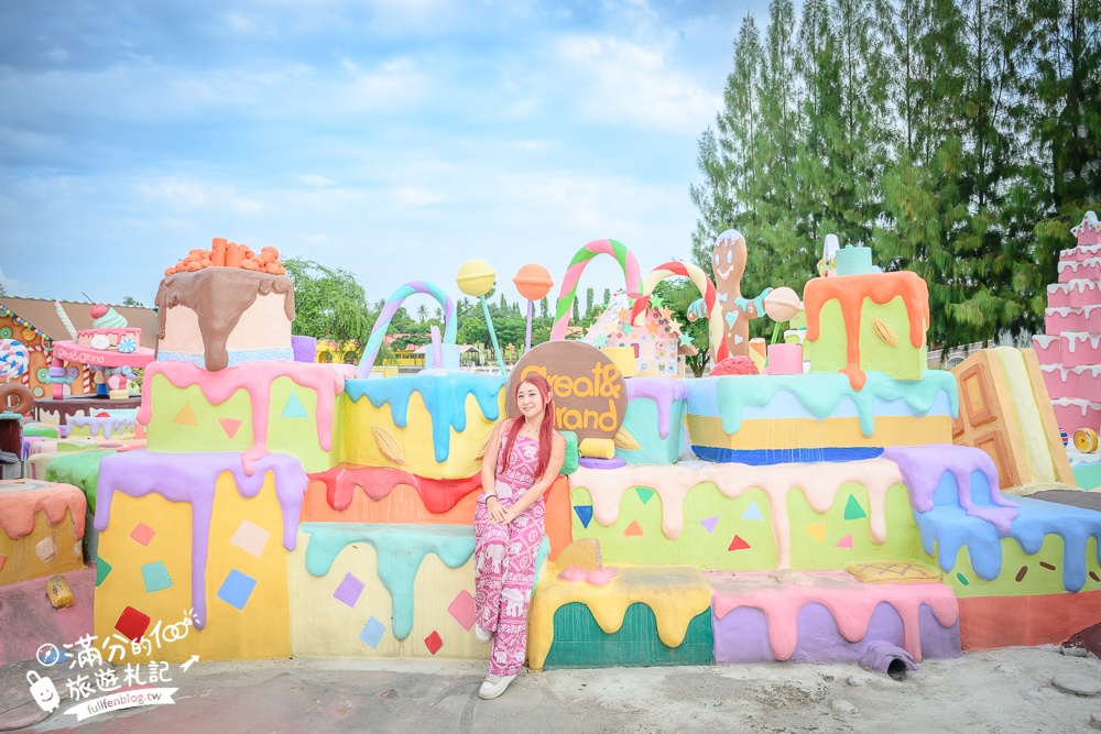 芭達雅冰淇淋甜點樂園【GREAT&GRAND Sweet Destination】最新門票資訊,必拍冰淇淋樹.薑餅小火車和蛋糕溜滑梯!