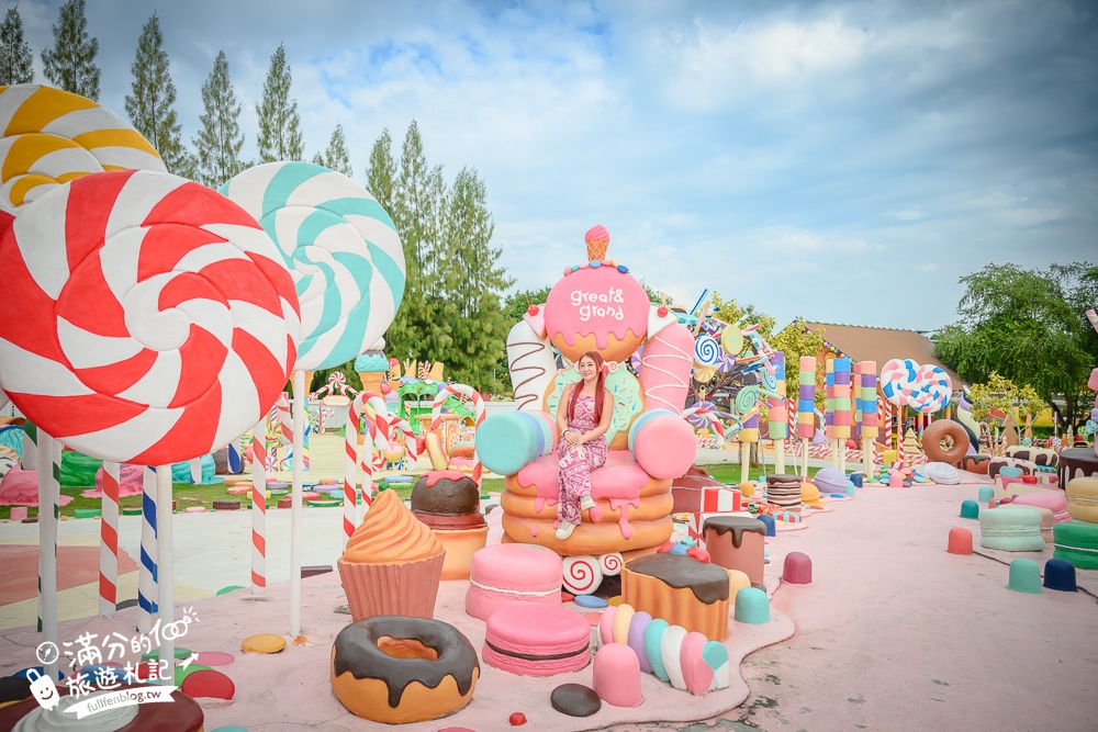 芭達雅冰淇淋甜點樂園【GREAT&GRAND Sweet Destination】最新門票資訊,必拍冰淇淋樹.薑餅小火車和蛋糕溜滑梯!