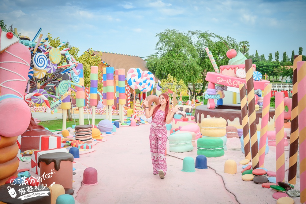 芭達雅冰淇淋甜點樂園【GREAT&GRAND Sweet Destination】最新門票資訊,必拍冰淇淋樹.薑餅小火車和蛋糕溜滑梯!