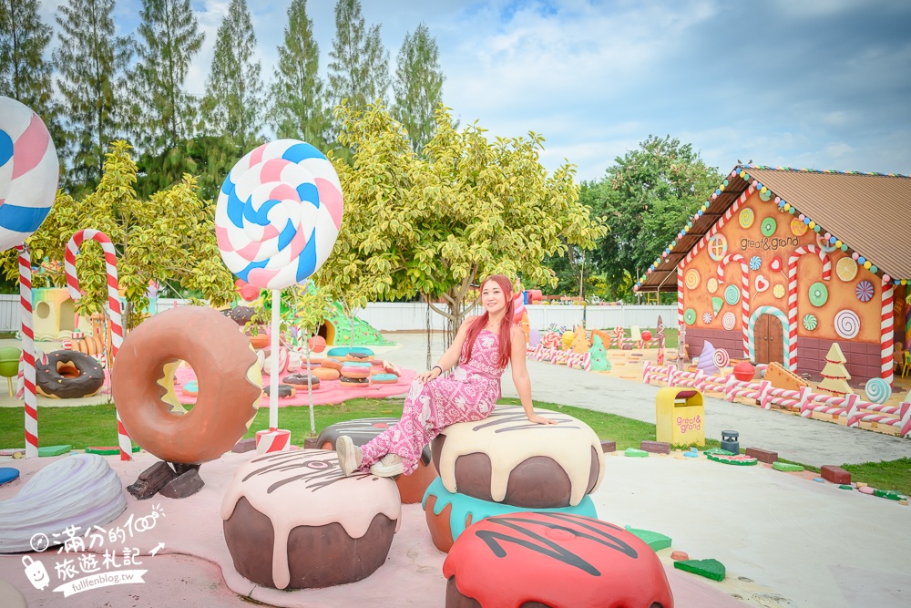 芭達雅冰淇淋甜點樂園【GREAT&GRAND Sweet Destination】最新門票資訊,必拍冰淇淋樹.薑餅小火車和蛋糕溜滑梯!