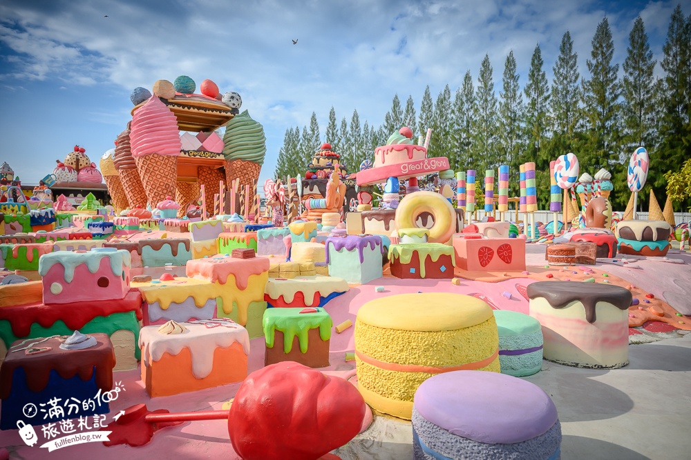 芭達雅冰淇淋甜點樂園【GREAT&GRAND Sweet Destination】最新門票資訊,必拍冰淇淋樹.薑餅小火車和蛋糕溜滑梯!