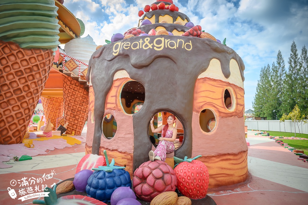 芭達雅冰淇淋甜點樂園【GREAT&GRAND Sweet Destination】最新門票資訊,必拍冰淇淋樹.薑餅小火車和蛋糕溜滑梯!