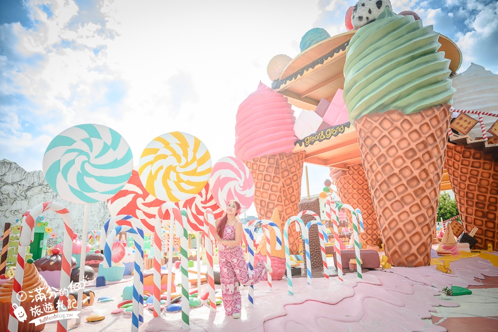 芭達雅冰淇淋甜點樂園【GREAT&GRAND Sweet Destination】最新門票資訊,必拍冰淇淋樹.薑餅小火車和蛋糕溜滑梯!