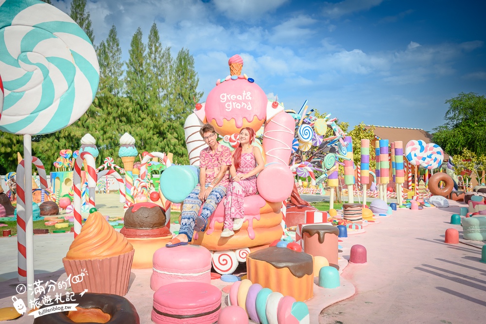 芭達雅冰淇淋甜點樂園【GREAT&GRAND Sweet Destination】最新門票資訊,必拍冰淇淋樹.薑餅小火車和蛋糕溜滑梯!