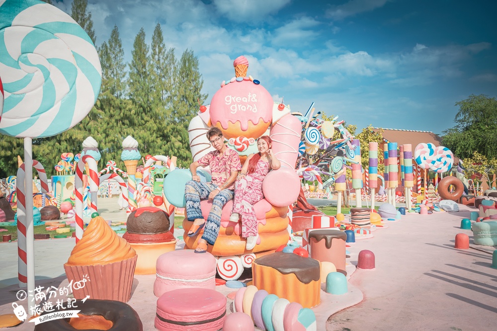 芭達雅冰淇淋甜點樂園【GREAT&GRAND Sweet Destination】最新門票資訊,必拍冰淇淋樹.薑餅小火車和蛋糕溜滑梯!