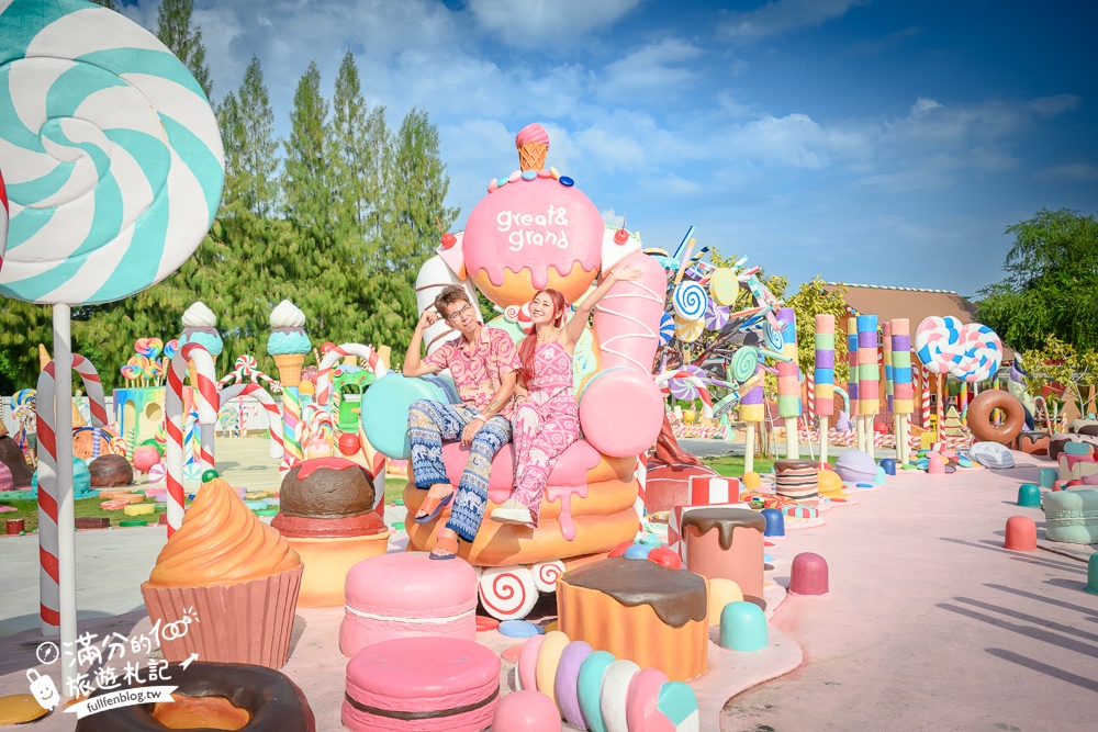 芭達雅冰淇淋甜點樂園【GREAT&GRAND Sweet Destination】最新門票資訊,必拍冰淇淋樹.薑餅小火車和蛋糕溜滑梯!