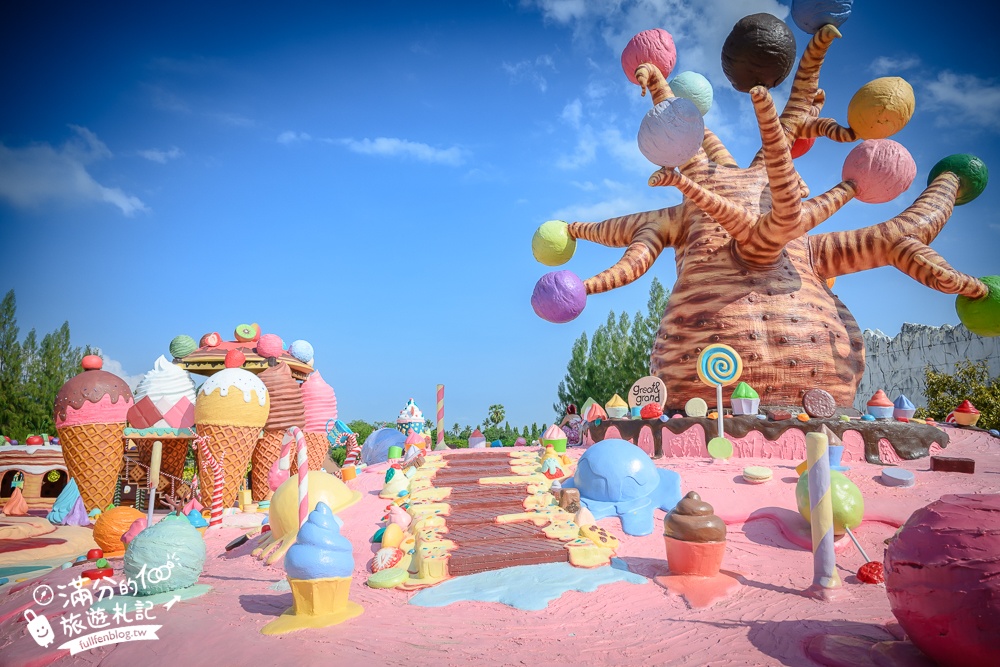 芭達雅冰淇淋甜點樂園【GREAT&GRAND Sweet Destination】最新門票資訊,必拍冰淇淋樹.薑餅小火車和蛋糕溜滑梯!