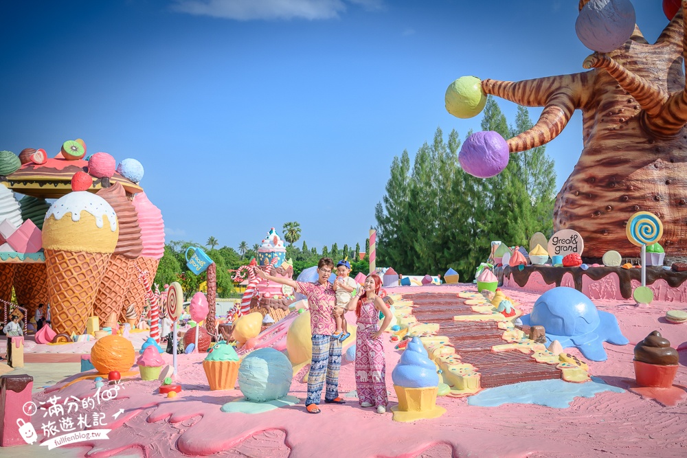 芭達雅冰淇淋甜點樂園【GREAT&GRAND Sweet Destination】最新門票資訊,必拍冰淇淋樹.薑餅小火車和蛋糕溜滑梯!
