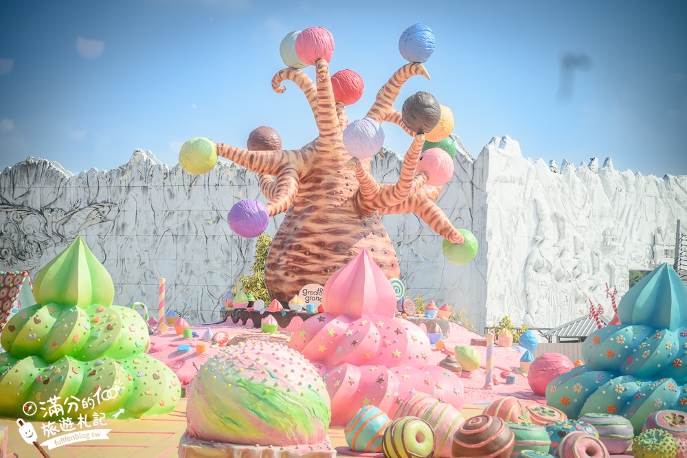 芭達雅冰淇淋甜點樂園【GREAT&GRAND Sweet Destination】最新門票資訊,必拍冰淇淋樹.薑餅小火車和蛋糕溜滑梯!