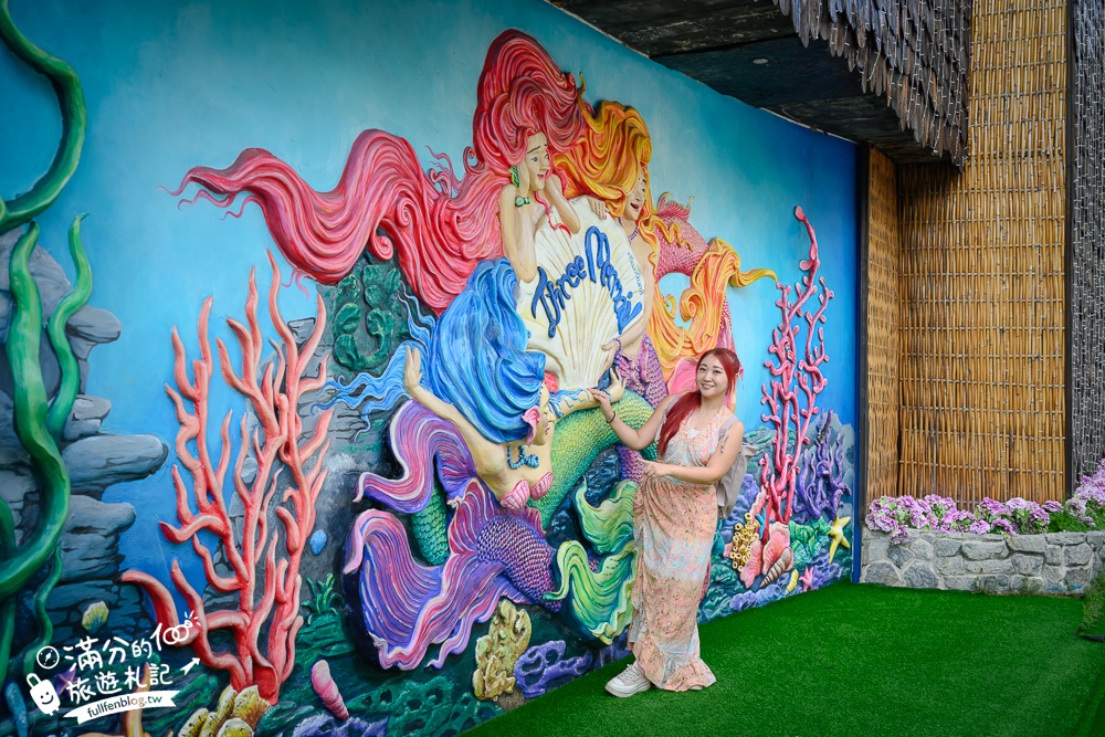 芭達雅景觀餐廳【3 Mermaids】最新菜單.三隻美人魚海景餐廳,坐在鳥巢上用餐看海太浮誇,還能玩拍巨無霸美人魚!
