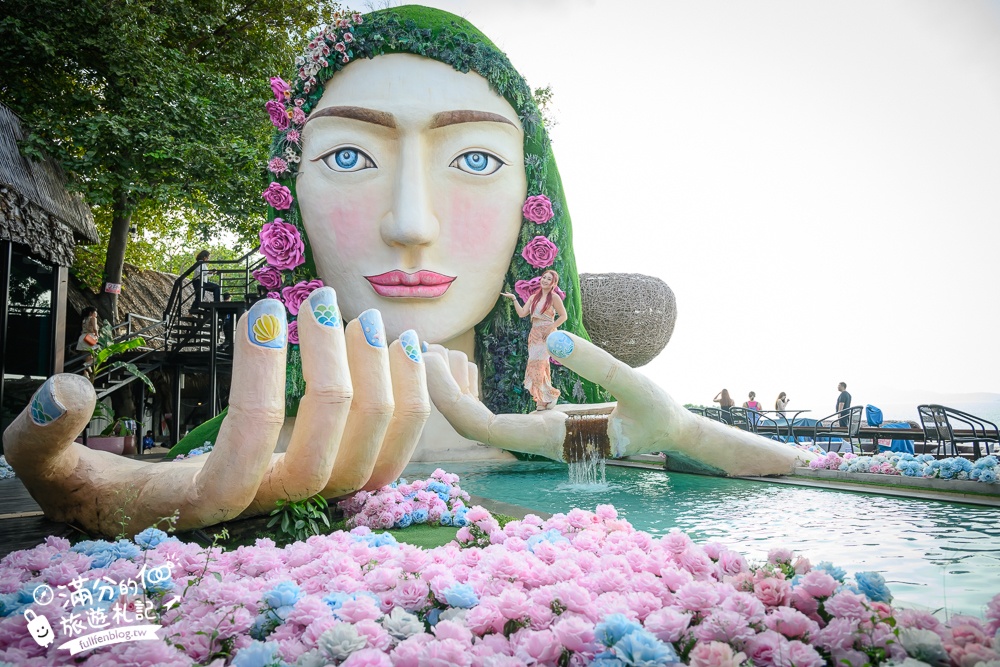 芭達雅景觀餐廳【3 Mermaids】最新菜單.三隻美人魚海景餐廳,坐在鳥巢上用餐看海太浮誇,還能玩拍巨無霸美人魚!