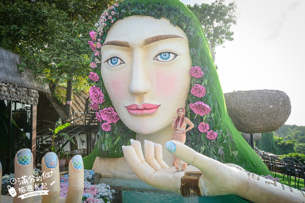 芭達雅景觀餐廳【3 Mermaids】最新菜單.三隻美人魚海景餐廳,坐在鳥巢上用餐看海太浮誇,還能玩拍巨無霸美人魚!