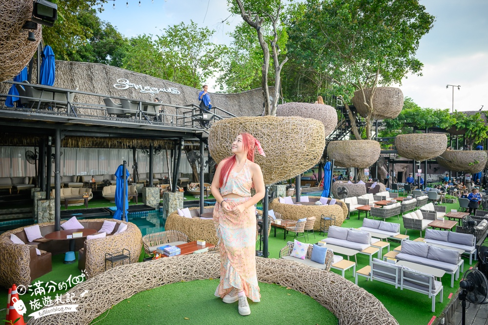 芭達雅景觀餐廳【3 Mermaids】最新菜單.三隻美人魚海景餐廳,坐在鳥巢上用餐看海太浮誇,還能玩拍巨無霸美人魚!
