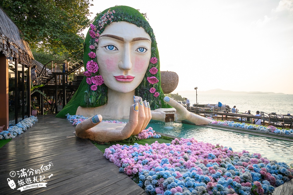 芭達雅景觀餐廳【3 Mermaids】最新菜單.三隻美人魚海景餐廳,坐在鳥巢上用餐看海太浮誇,還能玩拍巨無霸美人魚!