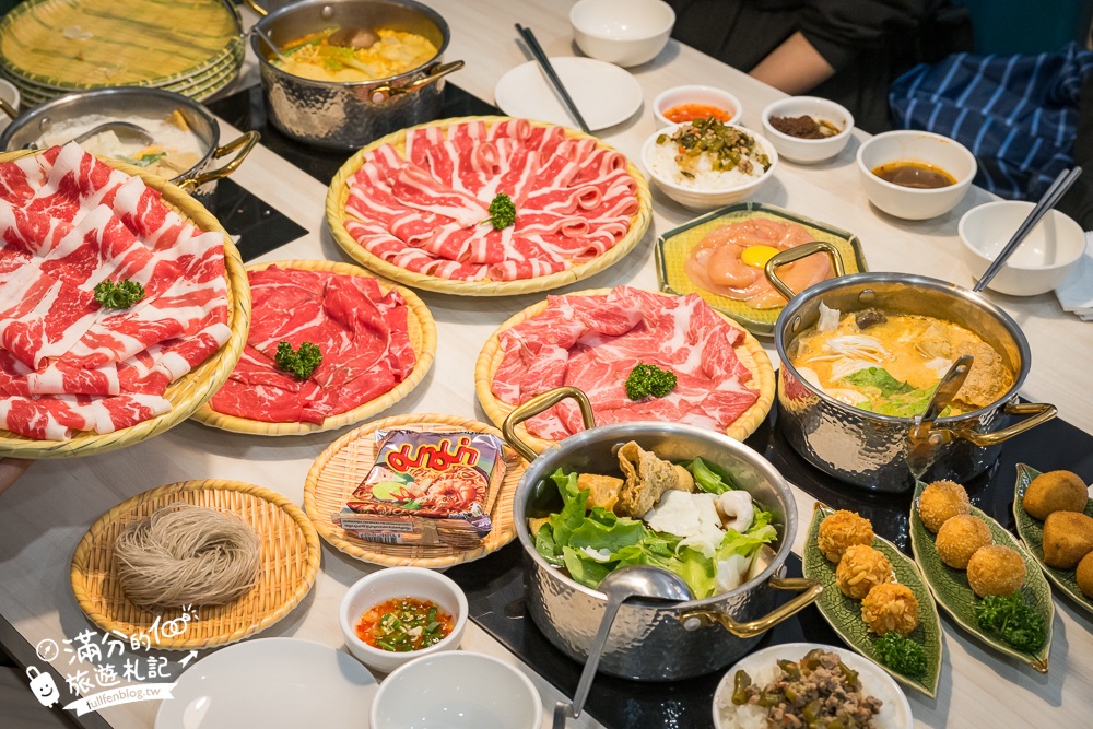 桃園火鍋【鍋泰暖】泰式南洋鍋物桃園中壢店,超夯冬陰功火鍋,叢林風鍋物溫馨好吃好溫暖!