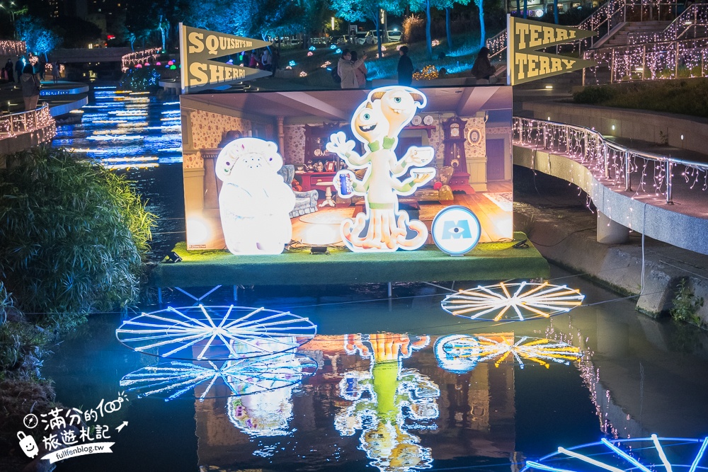 【2024台中耶誕嘉年華】台中聖誕節哪裡玩？怪獸電力公司主題搬進台中柳川,用尖叫聲嗨起來!
