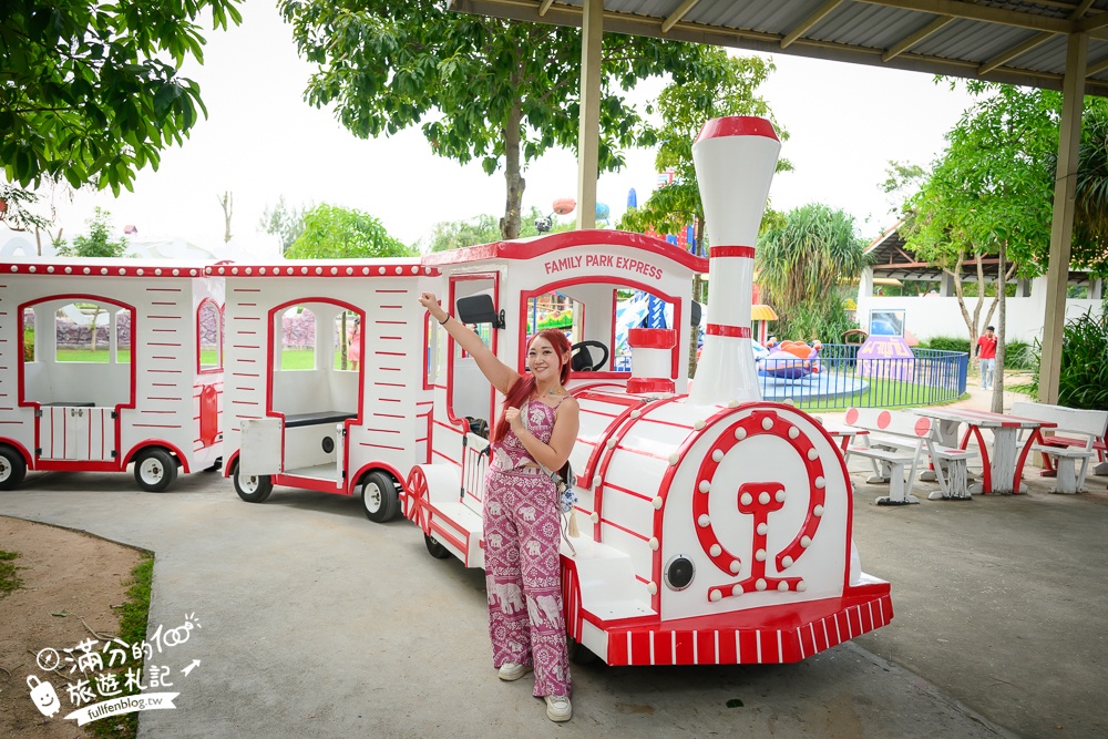 芭達雅親子景點【芭達雅小綿羊農莊】Pattaya Sheep Farm精彩動物運動會,童話故事場景,能餵動物.玩樂園,還能騎馬坐馬車!