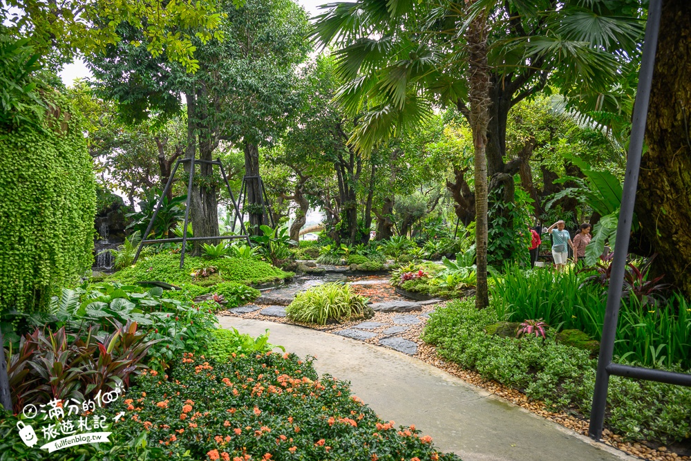 芭達雅景觀餐廳【Pa Boon Cafe】迷你版馬雅遜河秘境.叢林風茅草水上餐廳超美,還有超大兒童遊戲區!