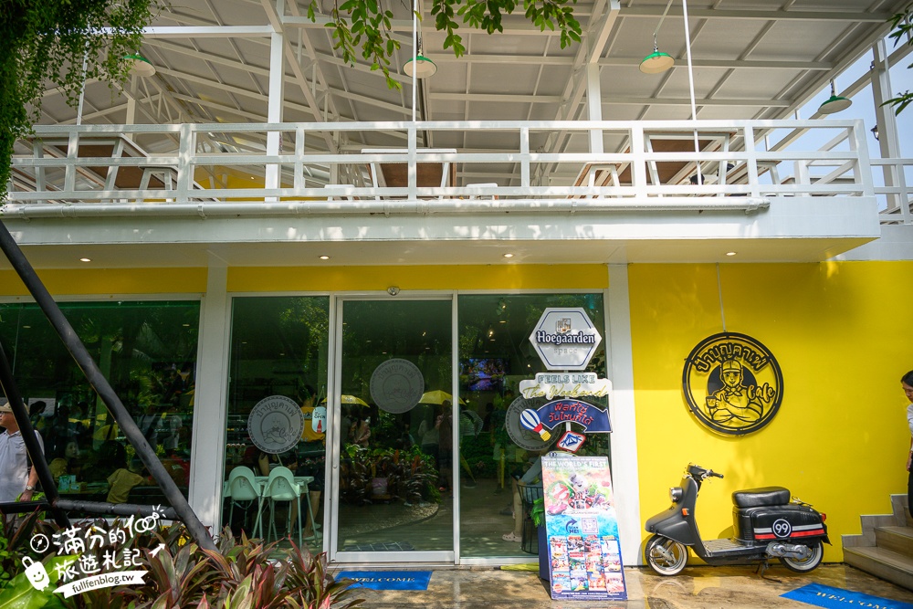 芭達雅景觀餐廳【Pa Boon Cafe】迷你版馬雅遜河秘境.叢林風茅草水上餐廳超美,還有超大兒童遊戲區!