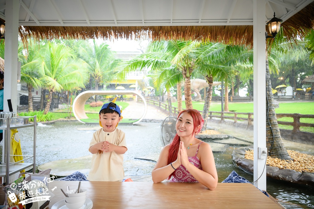 芭達雅景觀餐廳【Pa Boon Cafe】迷你版馬雅遜河秘境.叢林風茅草水上餐廳超美,還有超大兒童遊戲區!