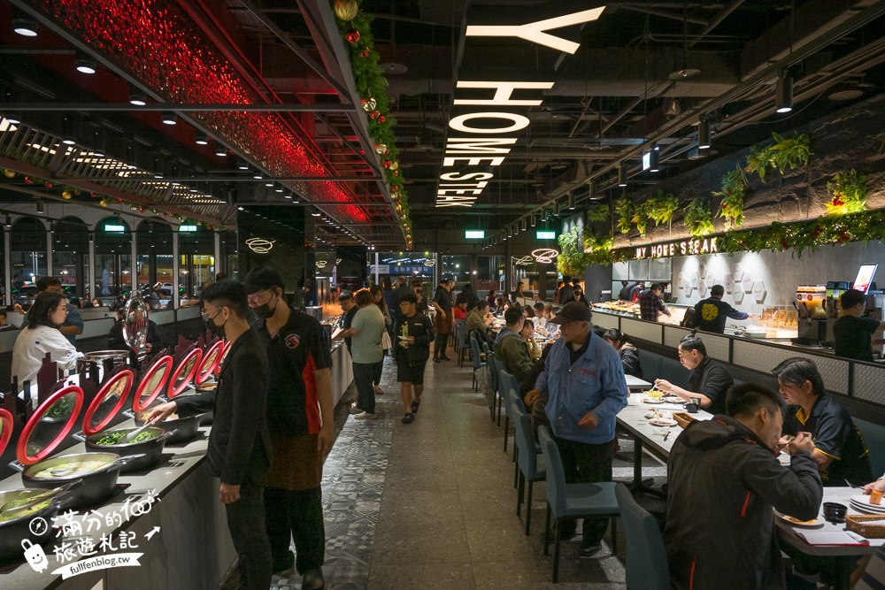 桃園美食【我家牛排南崁店】點390元平價牛排,就能享100道美食自助吧無限暢飲超狂！