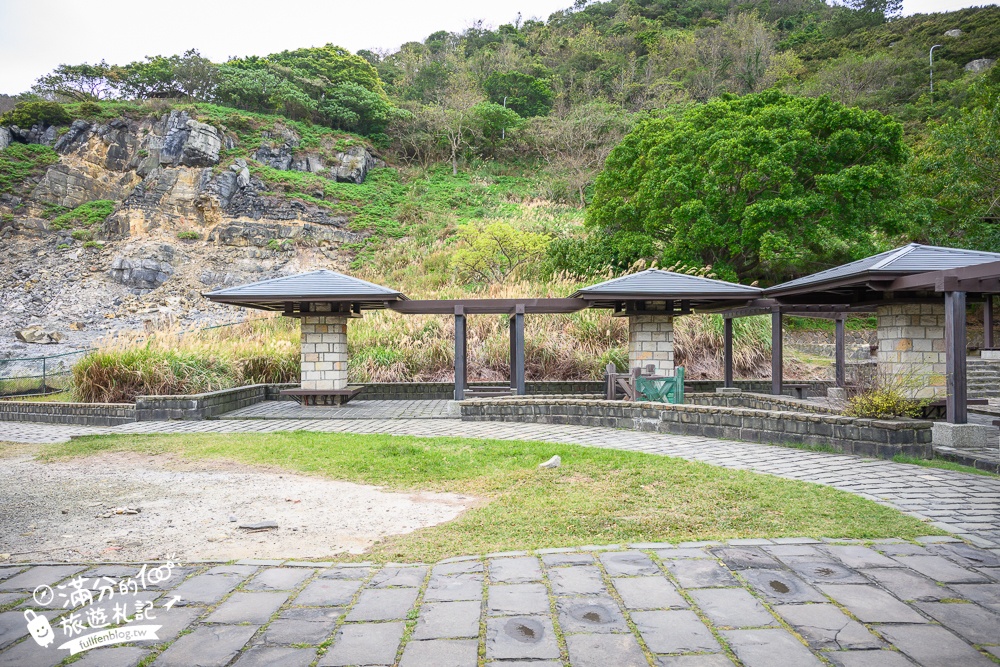 【2025硫磺谷溫泉泡腳池】陽明山硫磺谷遊憩區,免費泡足湯溫泉,裊裊白煙看地熱和黃金色硫磺礦脈好壯觀!