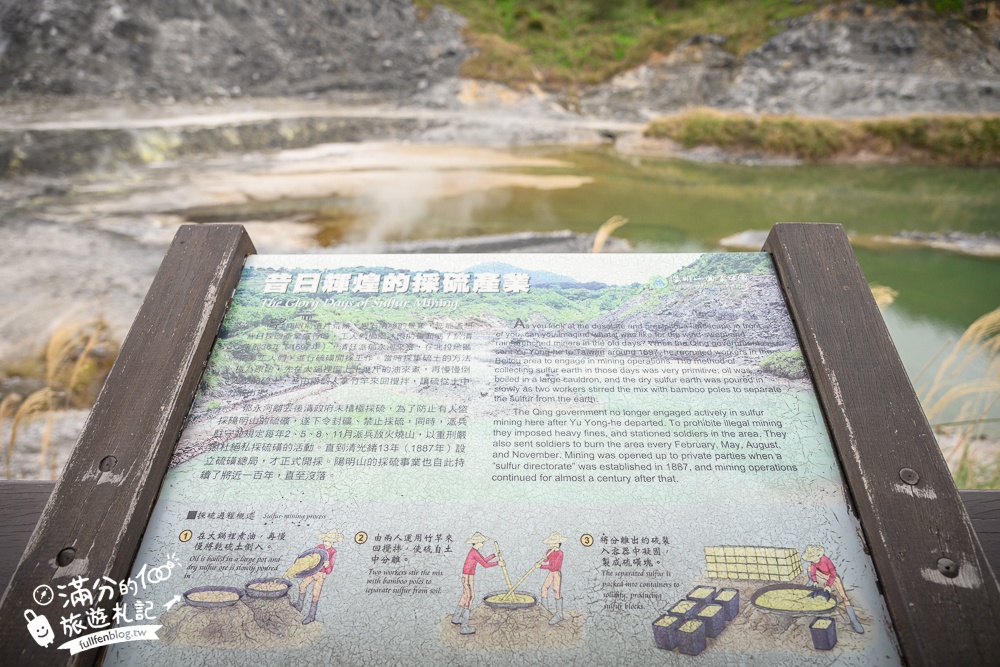 【2025硫磺谷溫泉泡腳池】陽明山硫磺谷遊憩區,免費泡足湯溫泉,裊裊白煙看地熱和黃金色硫磺礦脈好壯觀!