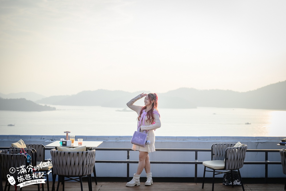 日月潭新景點【天首閣紅茶.茶酒試驗所】日月潭最美湖景酒吧.著名大鳥居拍照點,必點特調飲,夜裡還能望星空!