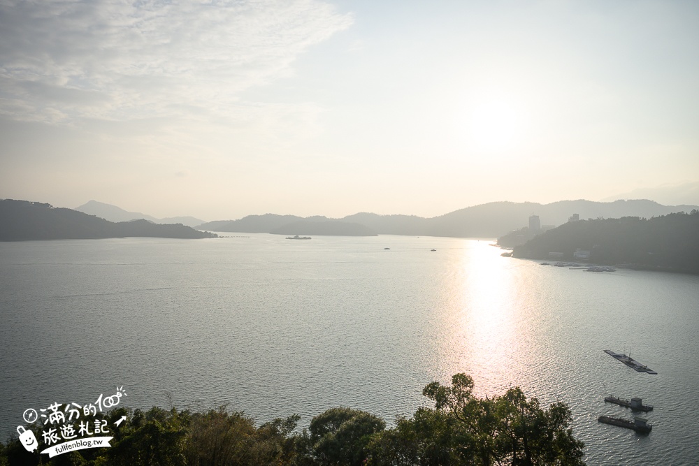 日月潭新景點【天首閣紅茶.茶酒試驗所】日月潭最美湖景酒吧.著名大鳥居拍照點,必點特調飲,夜裡還能望星空!