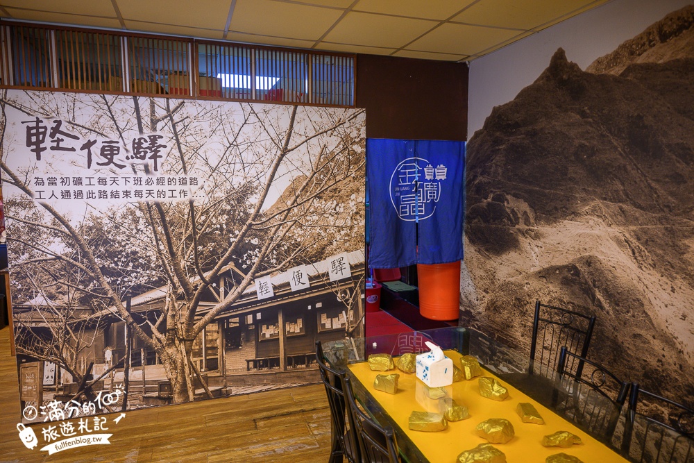新北景點【黃金博物館】瑞芳金瓜石必玩景點,走礦坑.淘金體驗.吃礦坑便當&黃金豆花.搭台車.摸價值超過5億的超大黃金磚!