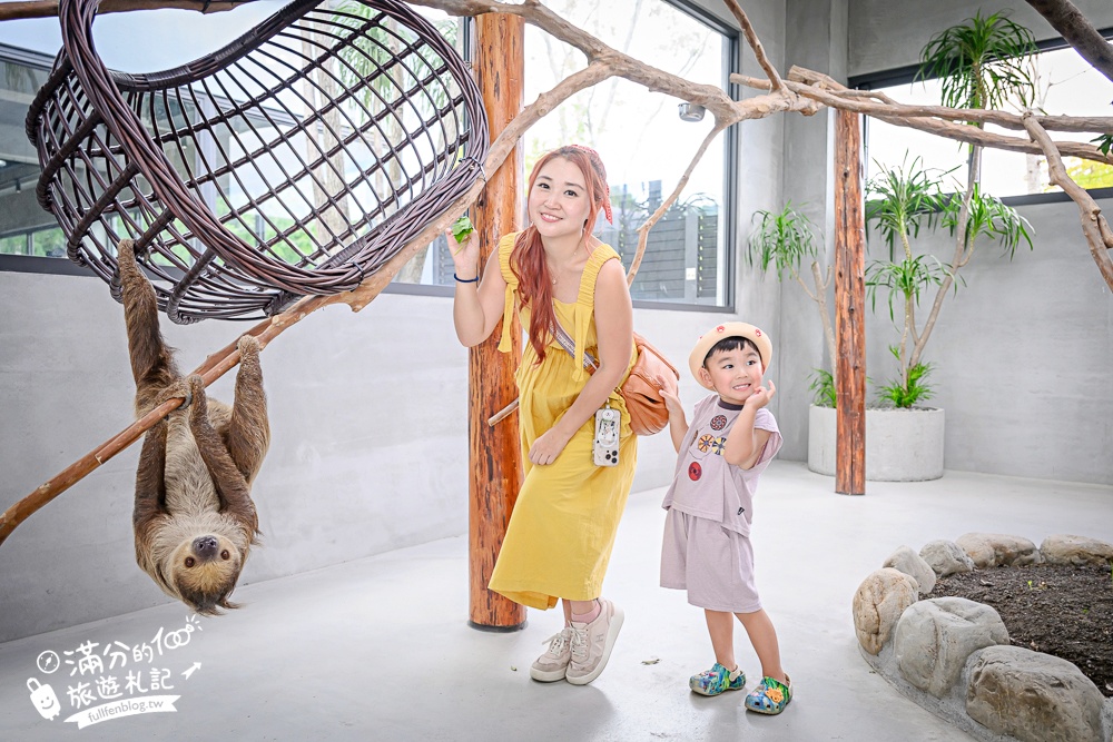 宜蘭【樹懶餐廳萌寵農場】落羽松玻璃屋超美,三大區萌寵玩樂互動空間開箱,與樹懶.泰迪羊.鸚鵡.大紅鶴.鵜鶘互動太好玩!