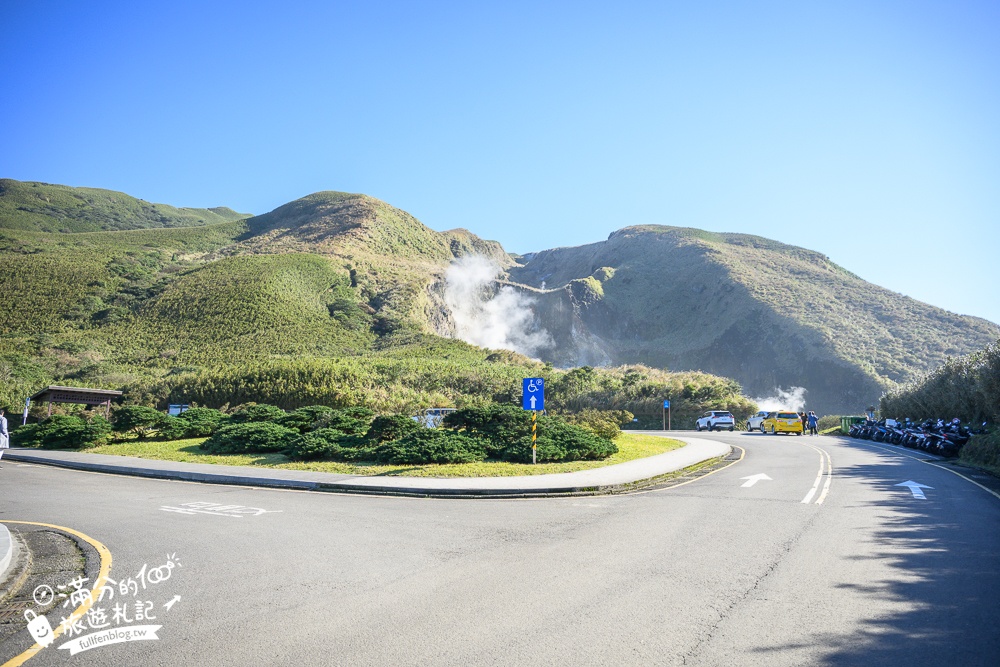 【台北陽明山】小油坑步道超壯觀,近距離欣賞後火山作用形成的噴氣孔＆硫磺結晶！