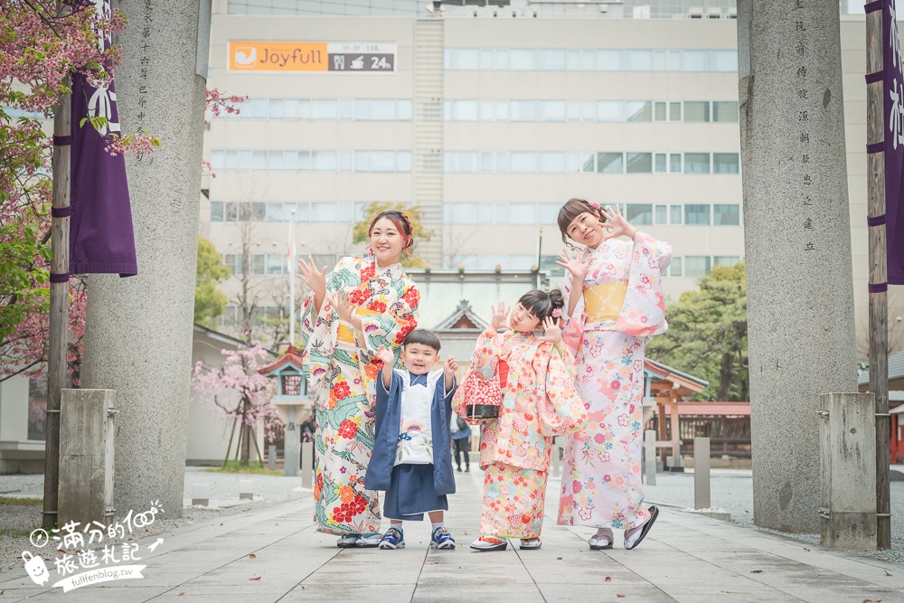 福岡櫻花景點【警固神社】福岡城守護神,福岡和服體驗拍照點,祈福賞櫻拍照超好看!
