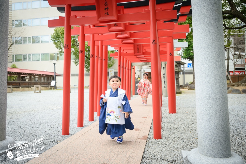 福岡櫻花景點【警固神社】福岡城守護神,福岡和服體驗拍照點,祈福賞櫻拍照超好看!