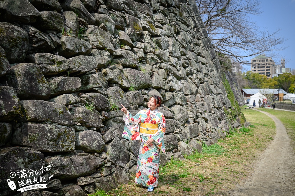 2025福岡【舞鶴公園櫻花季】最新花況!福岡城跡點燈&大濠公園,穿和服賞櫻超好看!