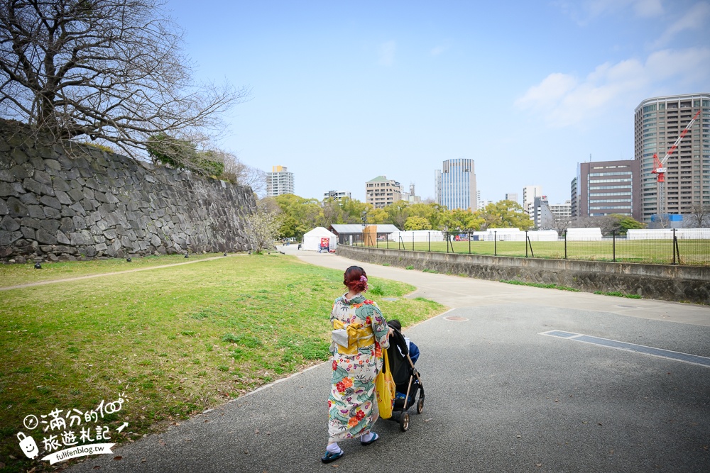 2025福岡【舞鶴公園櫻花季】最新花況!福岡城跡點燈&大濠公園,穿和服賞櫻超好看!