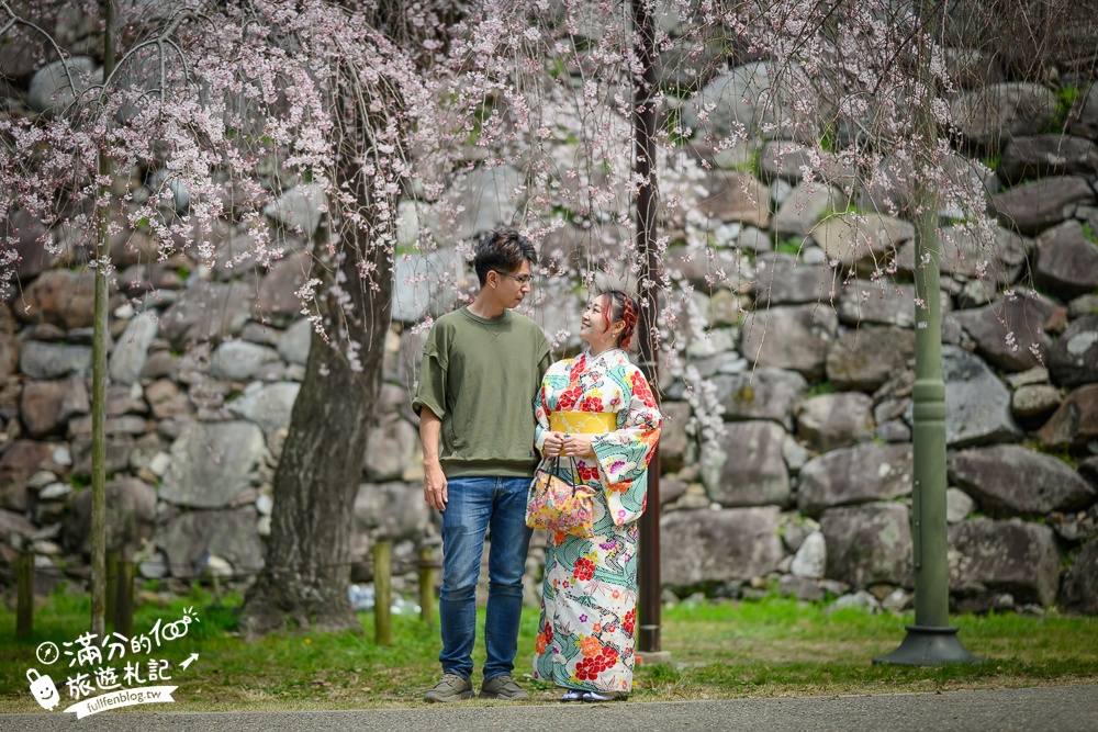 2025福岡【舞鶴公園櫻花季】最新花況!福岡城跡點燈&大濠公園,穿和服賞櫻超好看!