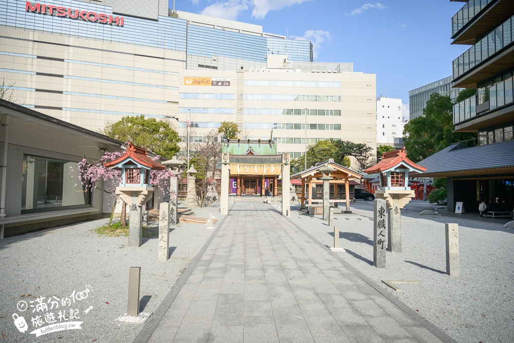 福岡櫻花景點【警固神社】福岡城守護神,福岡和服體驗拍照點,祈福賞櫻拍照超好看!