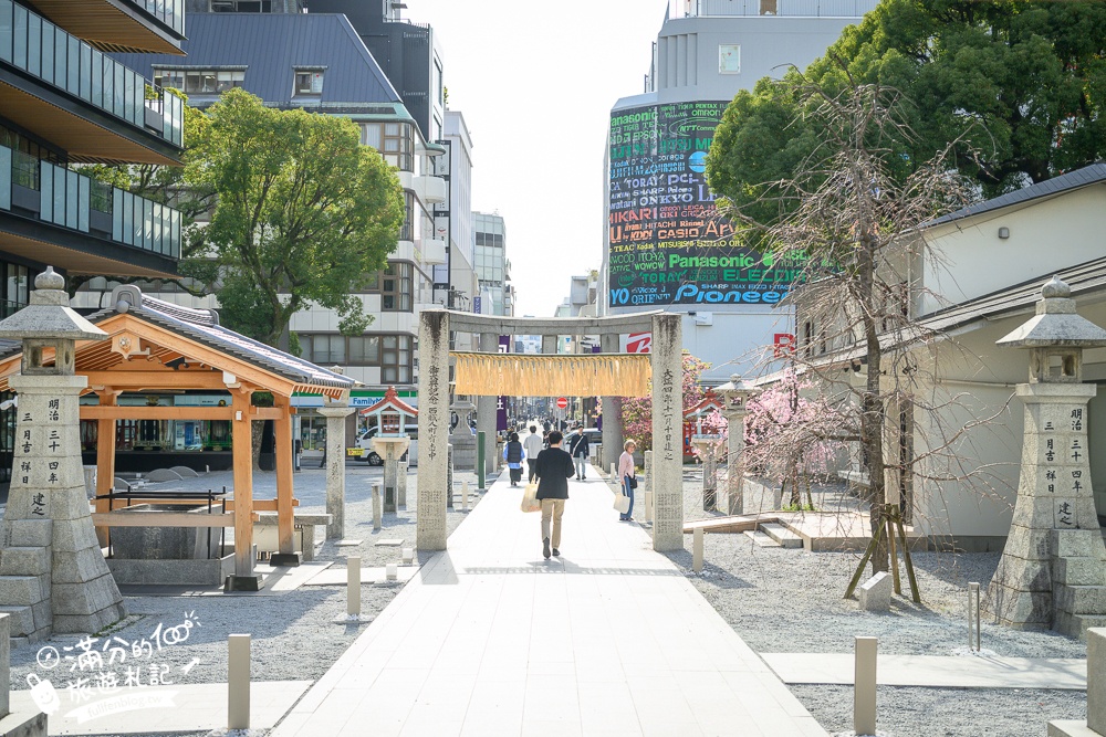 福岡櫻花景點【警固神社】福岡城守護神,福岡和服體驗拍照點,祈福賞櫻拍照超好看!