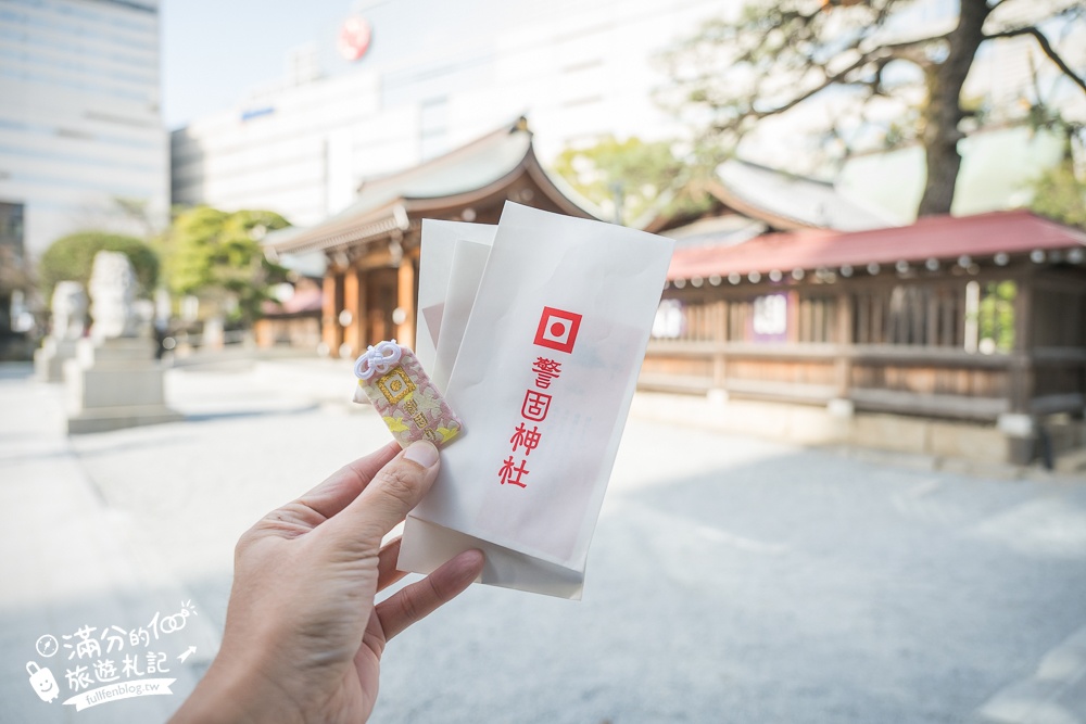 福岡櫻花景點【警固神社】福岡城守護神,福岡和服體驗拍照點,祈福賞櫻拍照超好看!