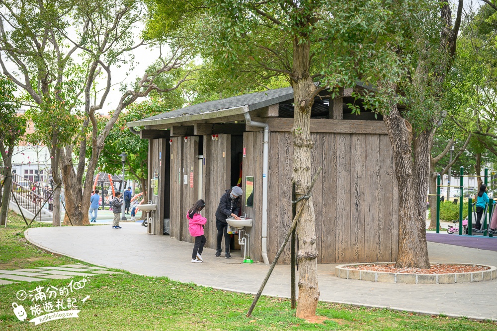 【民俗文化公園】桃園平鎮親子公園.穀倉造型溜滑梯,農村景觀親子共融公園通通免費玩!