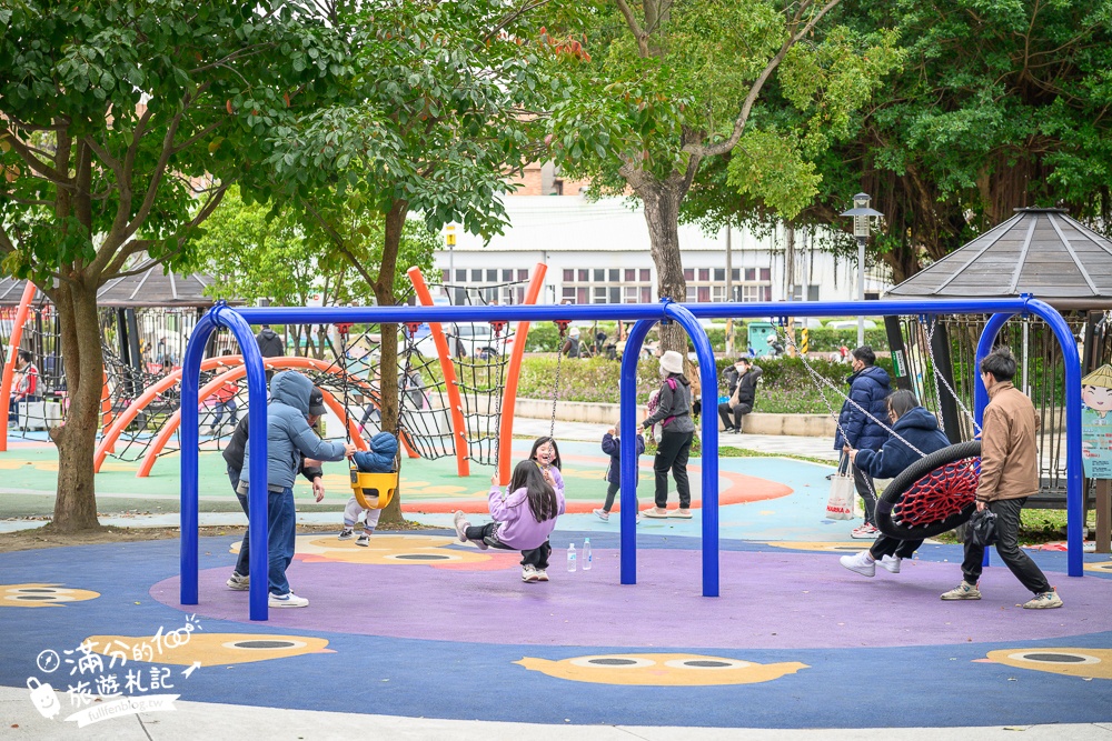 【民俗文化公園】桃園平鎮親子公園.穀倉造型溜滑梯,農村景觀親子共融公園通通免費玩!