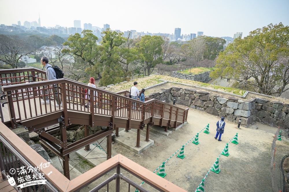 2025福岡【舞鶴公園櫻花季】最新花況!福岡城跡點燈&大濠公園,穿和服賞櫻超好看!