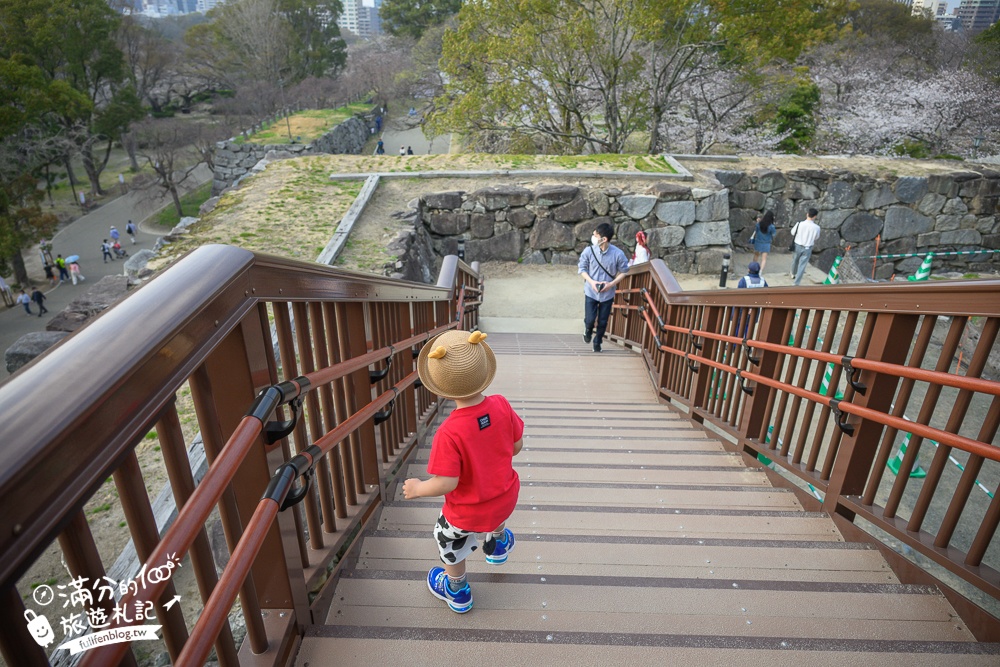 2025福岡【舞鶴公園櫻花季】最新花況!福岡城跡點燈&大濠公園,穿和服賞櫻超好看!