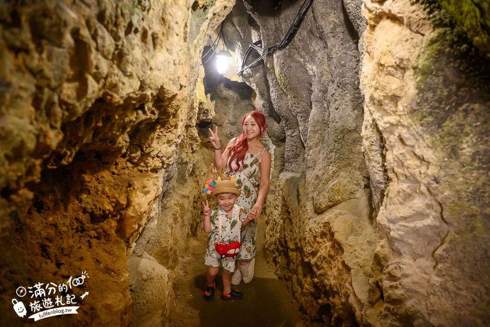沖繩【CAVE OKINAWA鐘乳洞】沖繩尋寶秘境~地下金色宮殿,探索夢幻鐘乳石洞,還能在森林咖啡館下午茶!