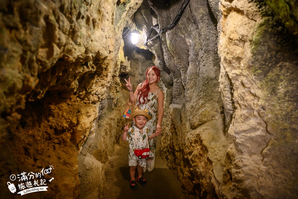 沖繩【CAVE OKINAWA鐘乳洞】沖繩尋寶秘境~地下金色宮殿,探索夢幻鐘乳石洞,還能在森林咖啡館下午茶!