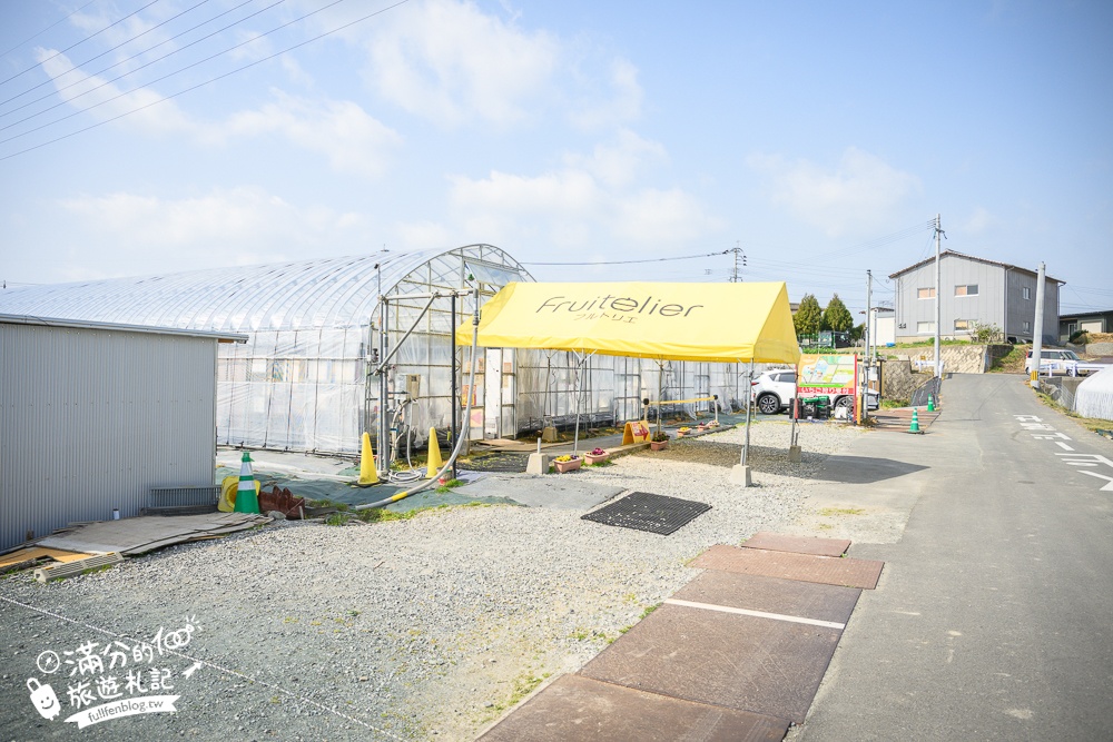 福岡草莓園【Fruitelier中村果樹園】久留米親子草莓園,50分鐘草莓吃到飽.能邊採邊吃,還有兒童遊戲區好溫馨!