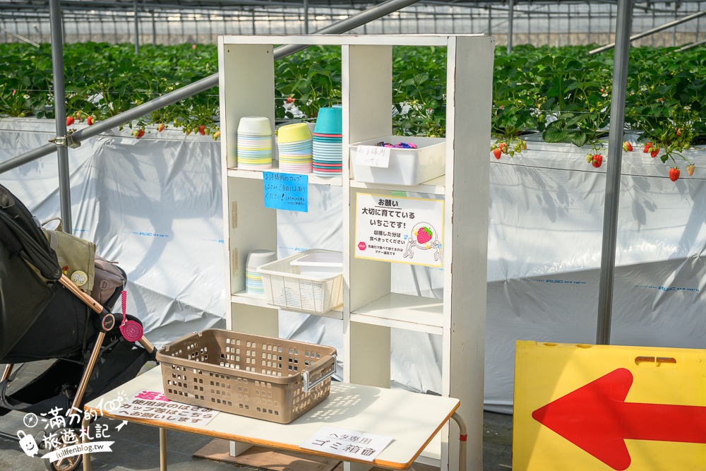 福岡草莓園【Fruitelier中村果樹園】久留米親子草莓園,50分鐘草莓吃到飽.能邊採邊吃,還有兒童遊戲區好溫馨!