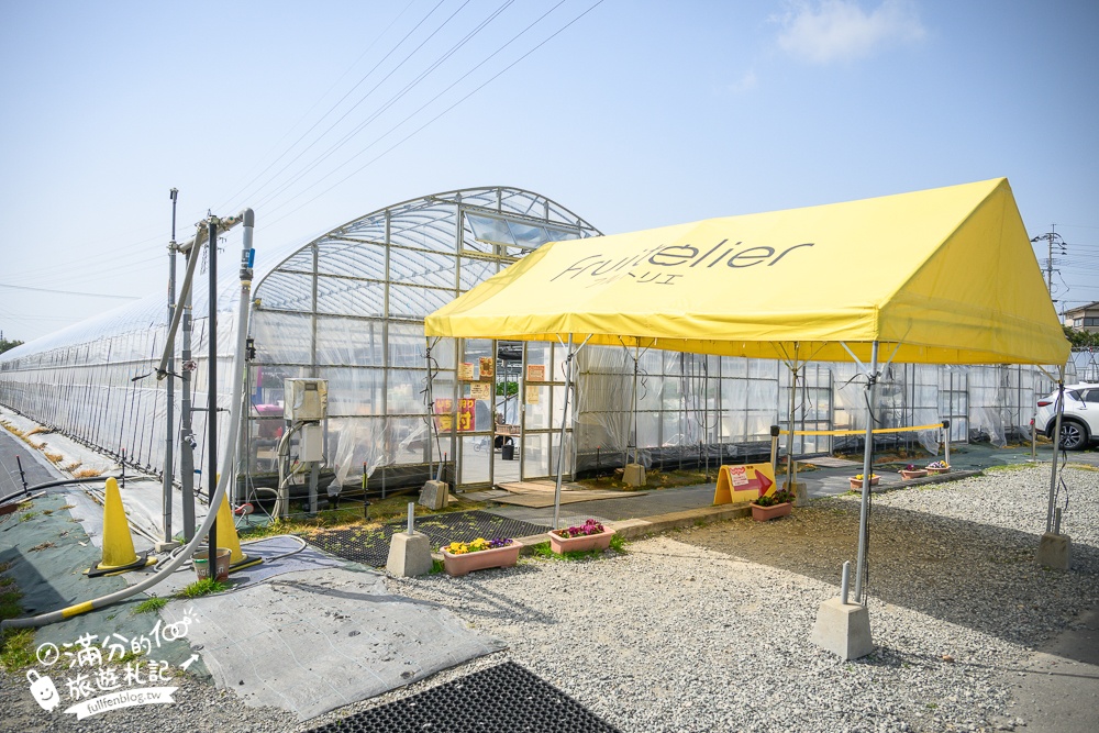 福岡草莓園【Fruitelier中村果樹園】久留米親子草莓園,50分鐘草莓吃到飽.能邊採邊吃,還有兒童遊戲區好溫馨!